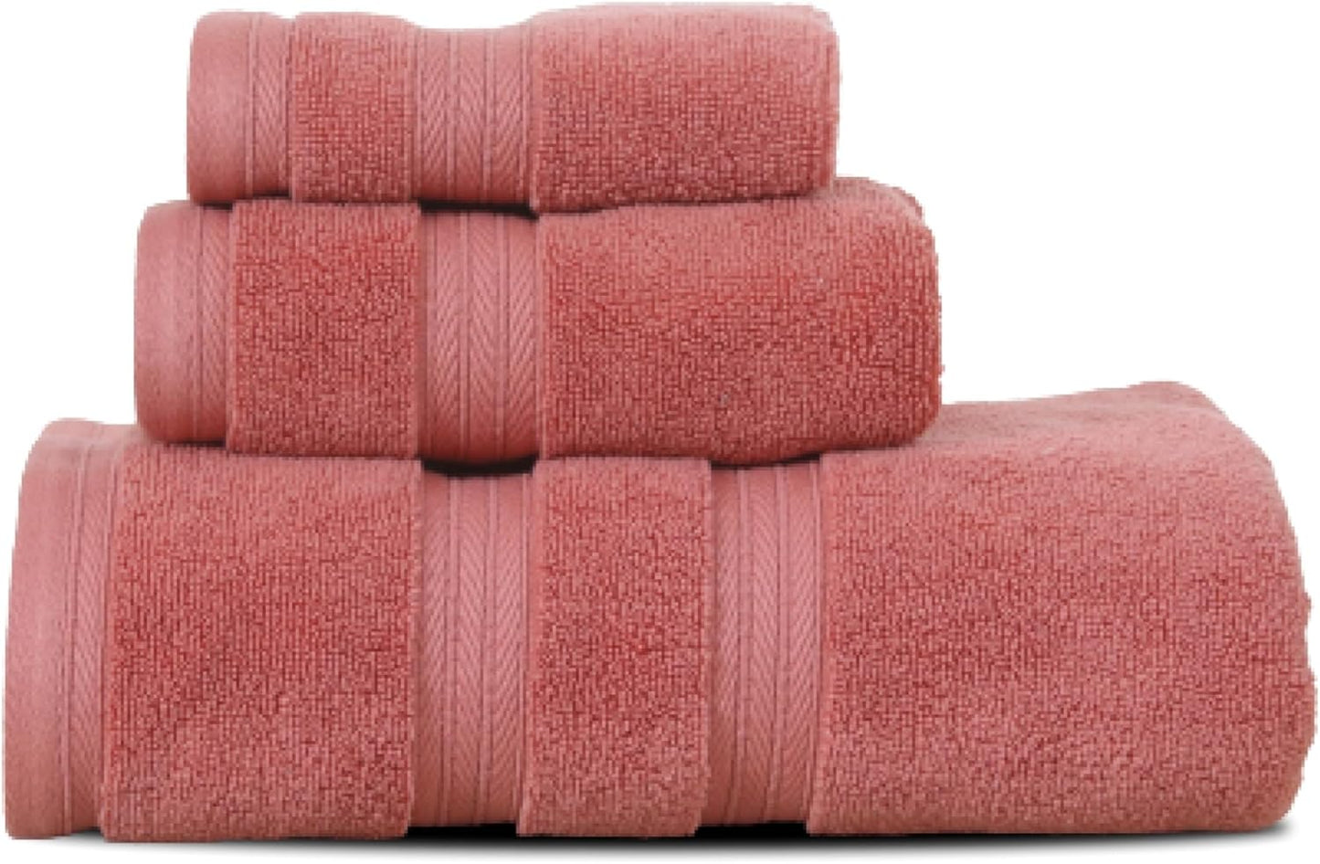 550GSM 100% Set (1 1 1 (Set 3), Home Weavers Elegance Essentials Cotton Zero Twist Super Absorbent Bath Towel Bath