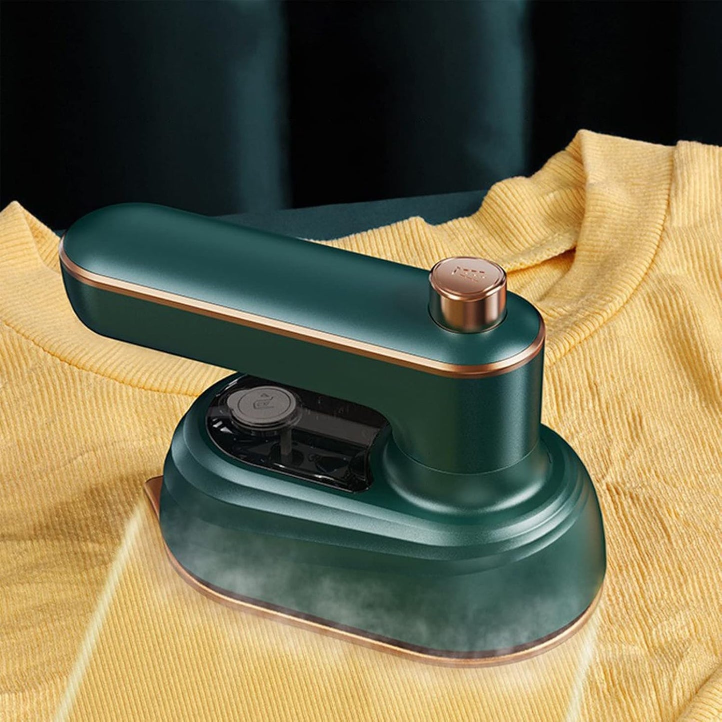 Portable Mini Ironing Machine, 2 in 1 Steam Iron with Rotating Handle for Fabric Maintenance at Home and Travel