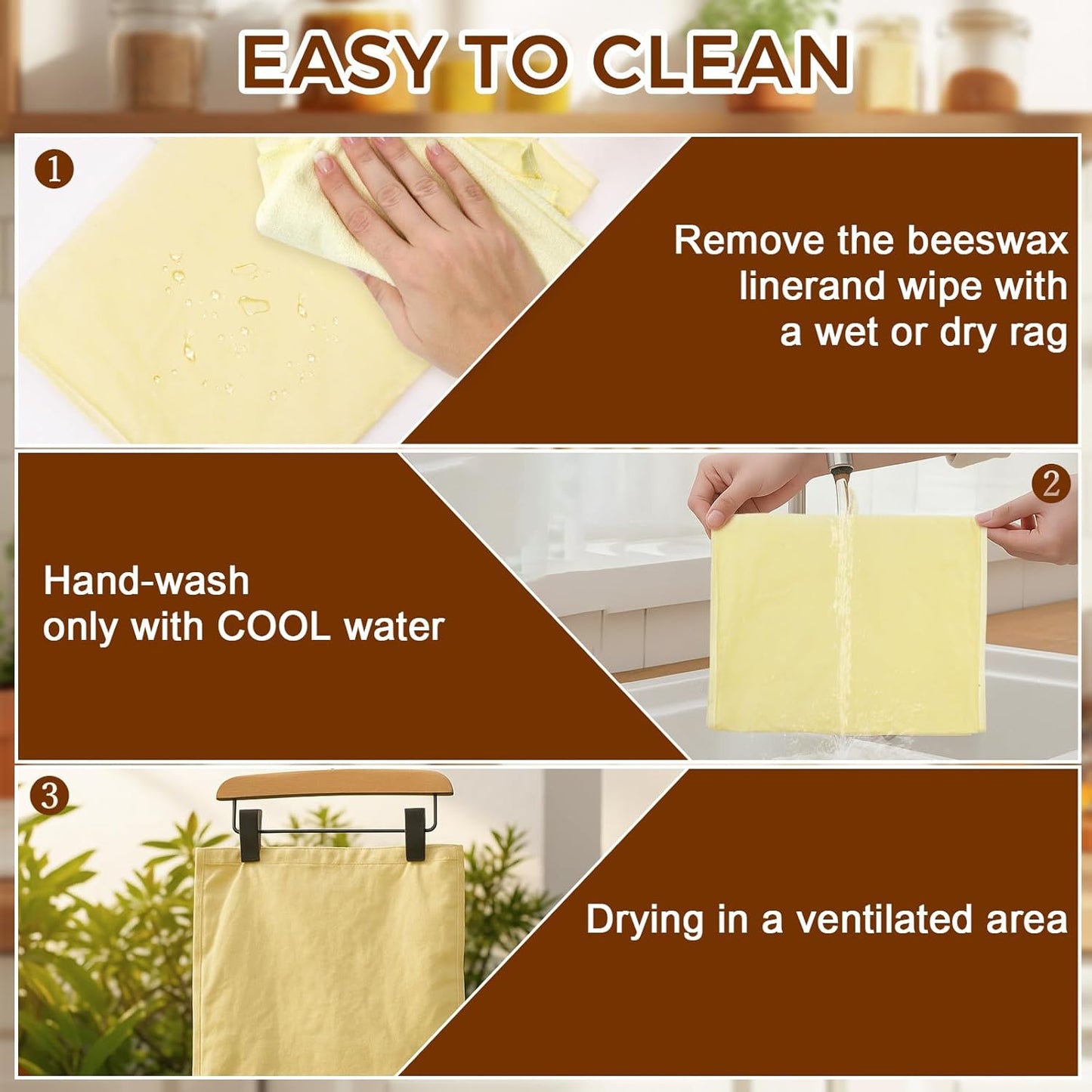 2 Packs Beeswax Bread Bags for Sourdough, Reusable Bread Bags for Homemade Sourdough, Food Grade Cotton Bees Wax Bag