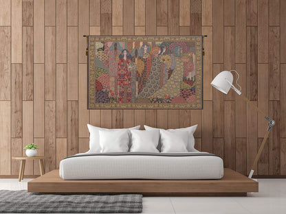 Charlotte Home Furnishings Inc. Aladin Italian Tapestry Wall Hanging 26 X 41 Inch Viscose Cotton And Polyester Blend Wall Art Perfect for Home Decor And Wall Decor By Vittorio Zecchin