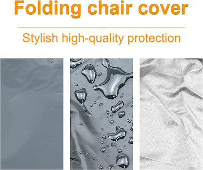 Uranshin 2PCS, 28" 13" 43" Outdoor Folding Chair Covers Zero Gravity Chair Covers Waterproof, Sturdy Folding Patio