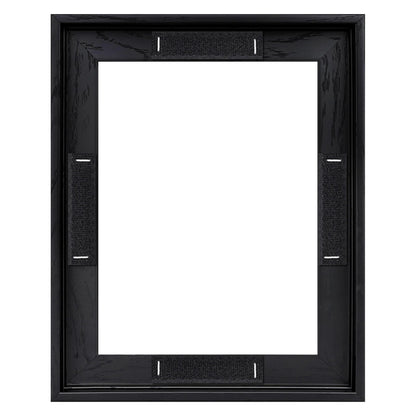CCPEAR 8x10 Canvas Frame, Black Floating Frames for Finished Canvas Painting, Vertical or Horizontal Wall Hanging Floater Frame with Adhesive Velcro for wall Art, 1 Pack.