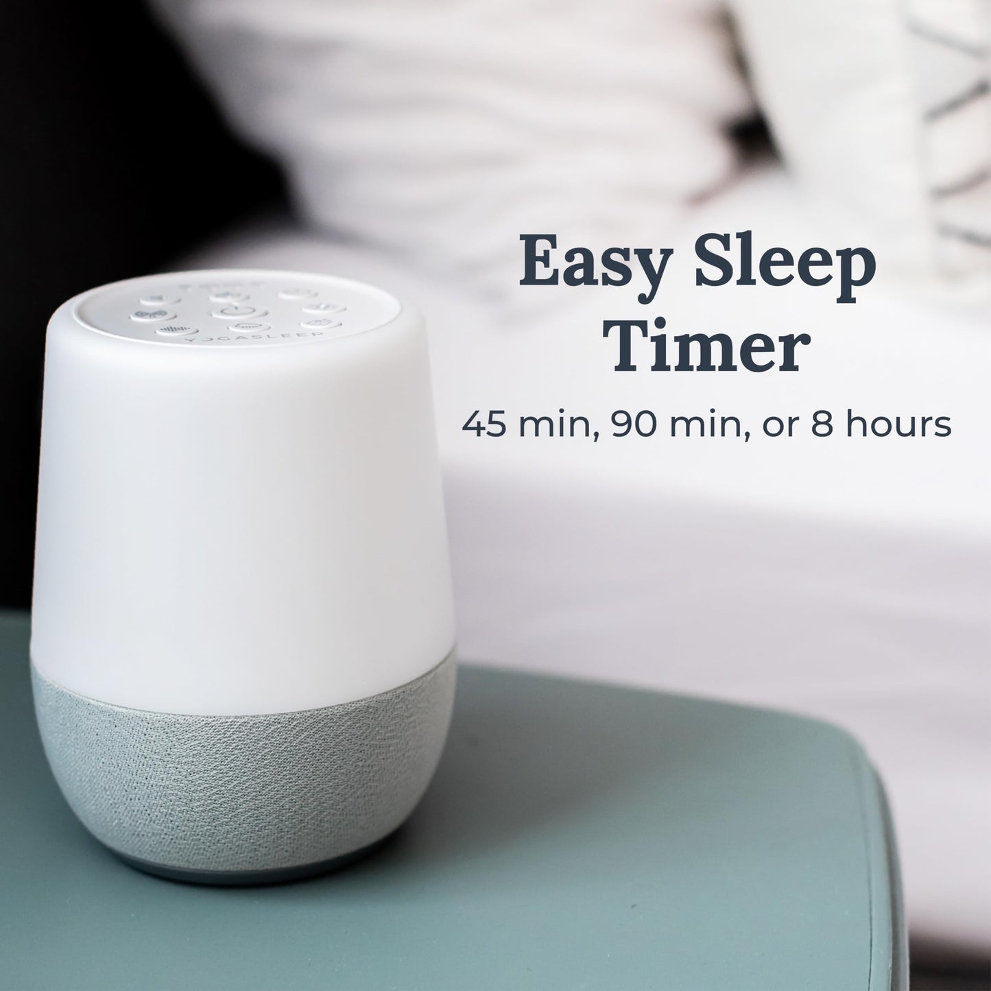 Yogasleep Duet White Noise Sound Machine & Night Light, 30 Natural Sounds, Bluetooth-Wireless Speaker for Travel, Office Privacy, Concentration, Sleep Aid for Adults & Baby, Registry & Nursery Gift