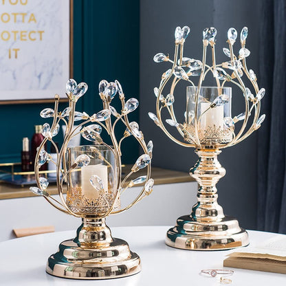 Candlestick Holders Aromatherapy Candle Holder Crystal Candle Holder Ornaments Light Luxury Home Table Candle Light Dinner Props Romantic Candle Holders (Size : A)