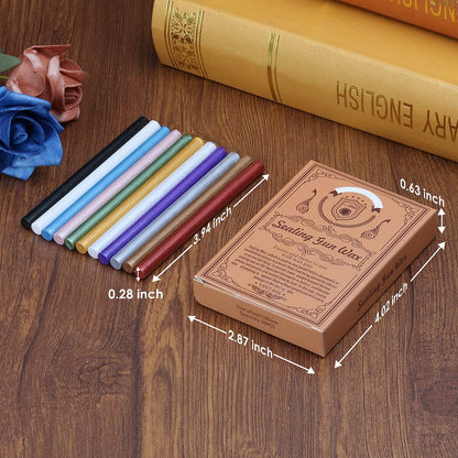 Wax Seal Kits, Wasole 40Pcs Silver Sealing Wax Sticks with Glue Gun + 2Pcs Wax Seal Pens for Wax Seal Stamp, Great for Wedding Invitations, Birthday Cards, Envelopes, Gift Wrapping