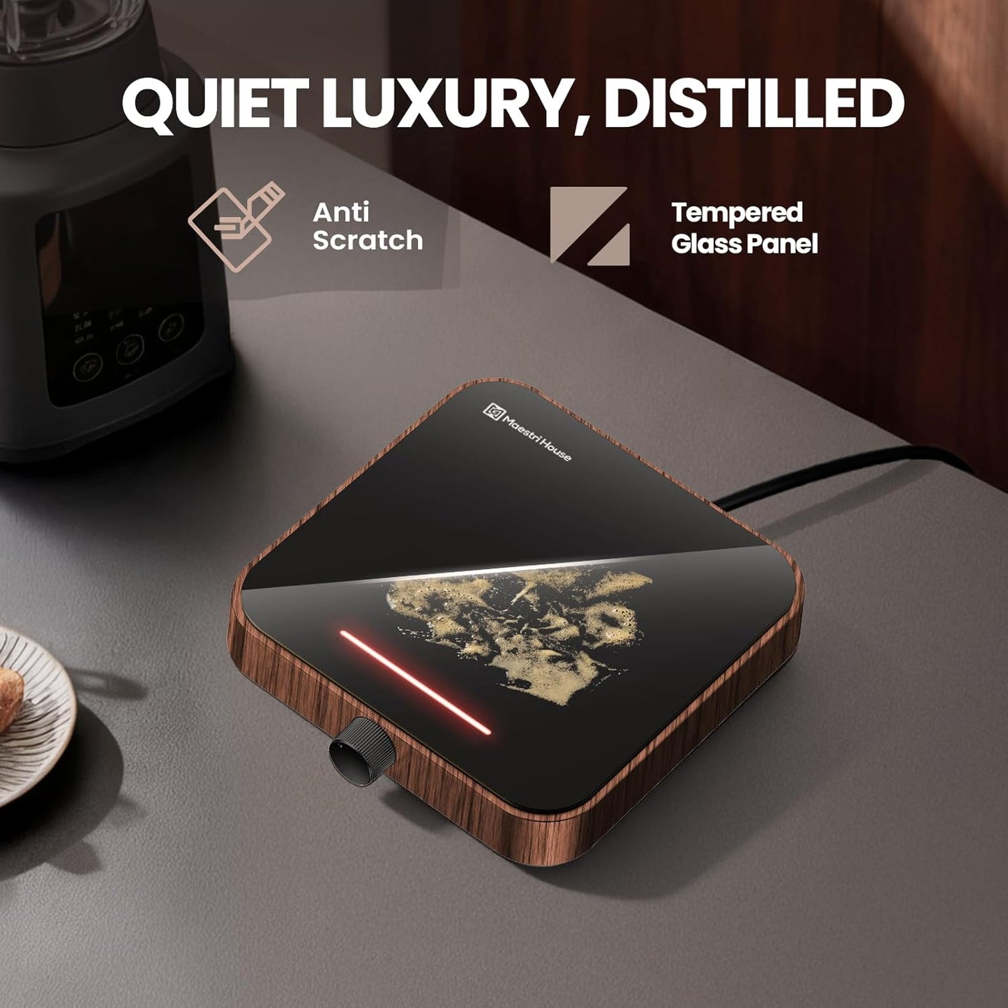 3-Temp Settings,Auto Maestri House Mug Warmer, Electric Coffee Cup Warmer for Desk with Shut Off, Constant Temperature