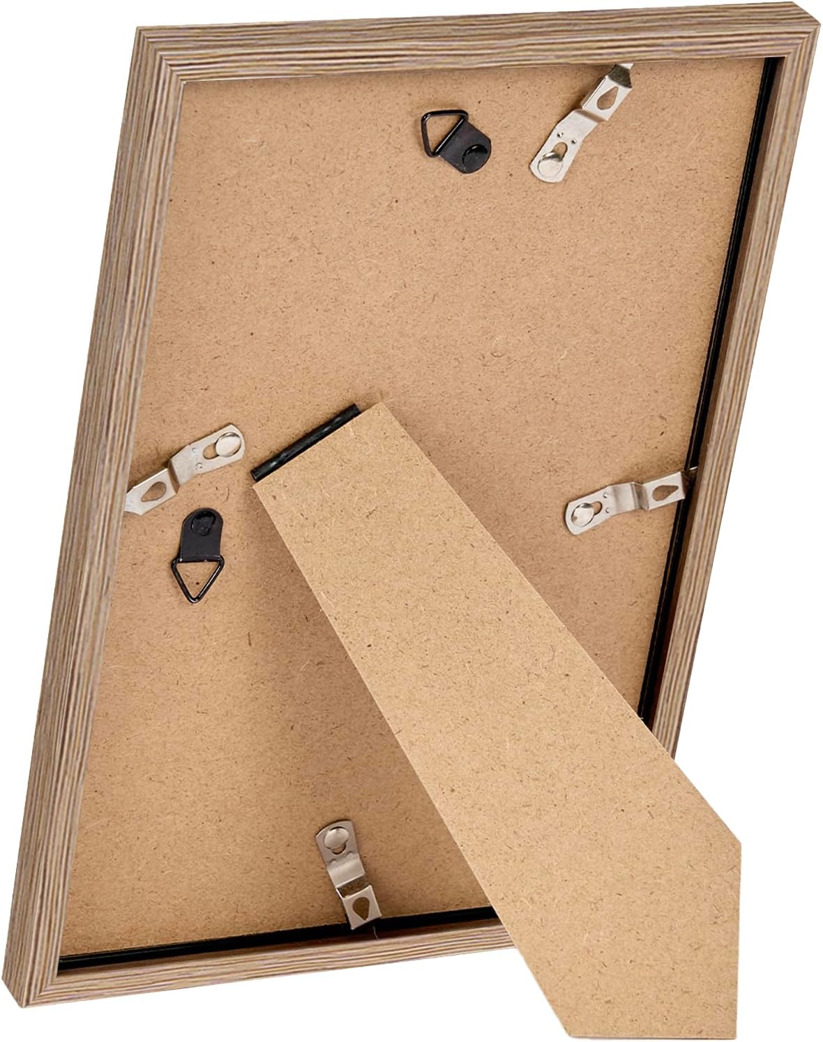 Rustic Brown Picture Frame by [Brand Name] - 8.5x11 Wall Mounting | Durable Shatter-Resistant Plexiglass