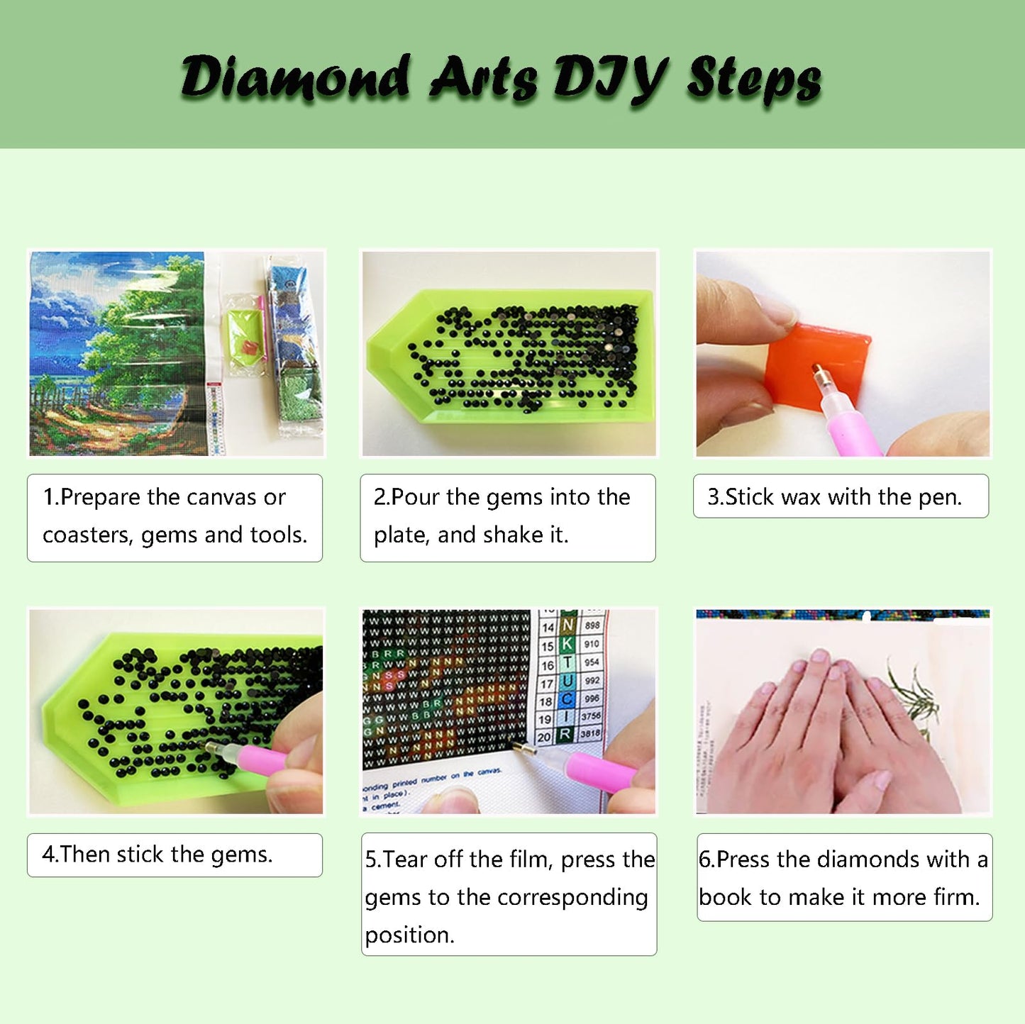 Lanzeyo Diamond Painting Kits for Adults, Landscape Diamond Art Kits, Diamond Dots Kits, Gem Art for Living Room Wall Art (Landscape)