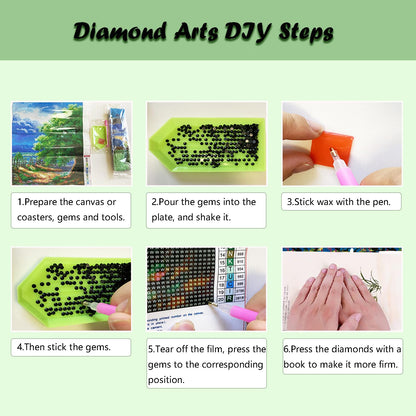 Lanzeyo Diamond Painting Kits for Adults, Landscape Diamond Art Kits, Diamond Dots Kits, Gem Art for Living Room Wall Art (Landscape)
