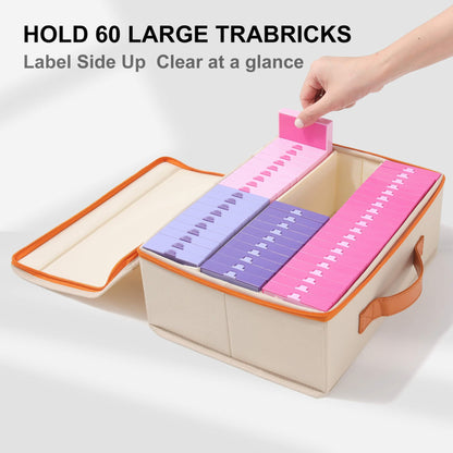 CATEARED Trabricks Mate Diamond Art Painting Storage Case – Portable Organizer for Diamond Painting Accessories & Tools （without trabricks）