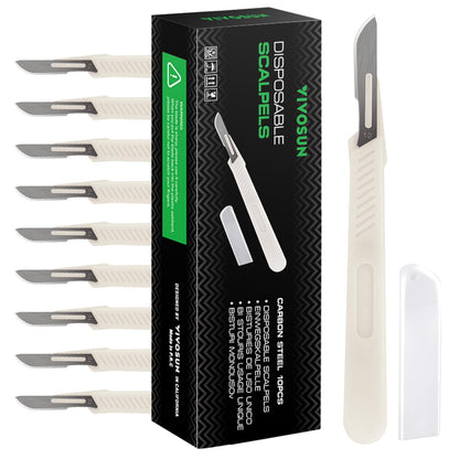 VIVOSUN #10 High-Carbon Steel Blades for Cutting Plants and Propagation