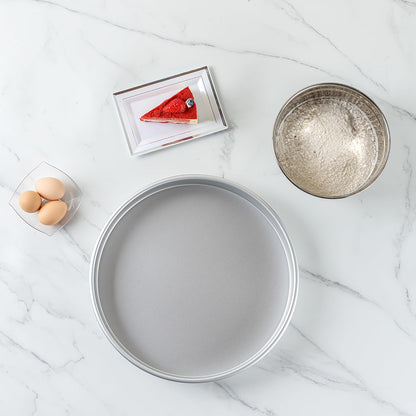 Restaurantware-Met Lux 14 x 2 Inch Round Cake Pan - Straight-Sided Baking Tin, Oven-Ready & Freezable