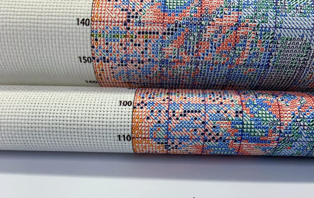14ct Counted Cross Stitch Kits for Adults Mountains Rivers Printed Stamped Cross Stitch Patterns Kits Cross Stitch Supplies (Mountains Rivers)