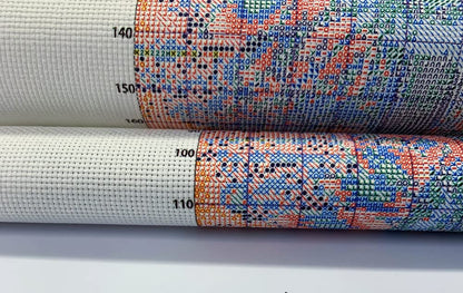 14ct Counted Cross Stitch Kits for Adults Mountains Rivers Printed Stamped Cross Stitch Patterns Kits Cross Stitch Supplies (Mountains Rivers)