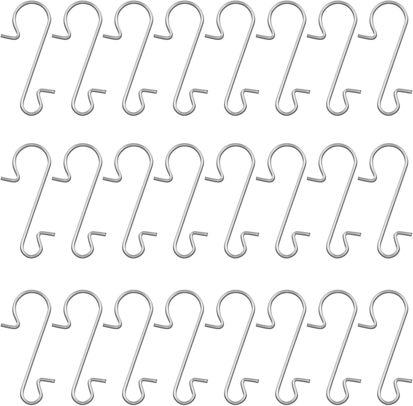 Naler Ornament Hooks, Stainless Steel S-Shaped Hangers, 120 Pack for Party Decorations