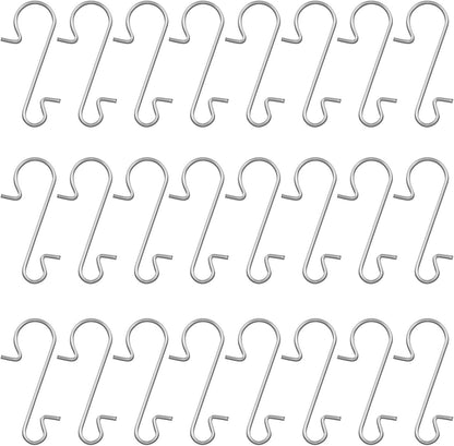 Naler Ornament Hooks, Stainless Steel S-Shaped Hangers, 120 Pack for Party Decorations