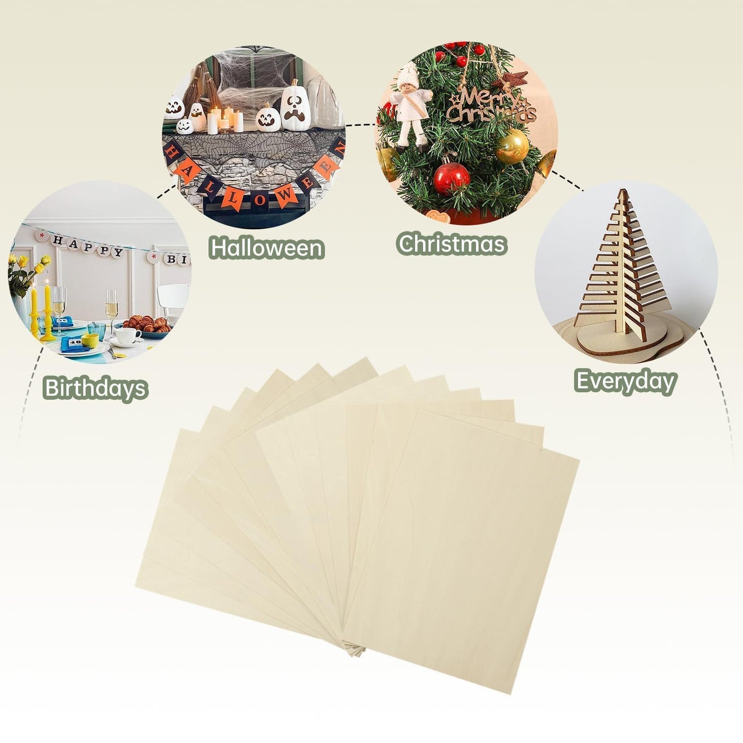 6 Pack Plywood Sheets, 8" x 11.8"x 0.2" Basswood Sheets, 5mm Basswood Craft Wood Sheet, Unfinished Wood Boards Blanks for Laser Cutting, Engraving, Burning, Crafts （21 * 30 * 0.5cm）