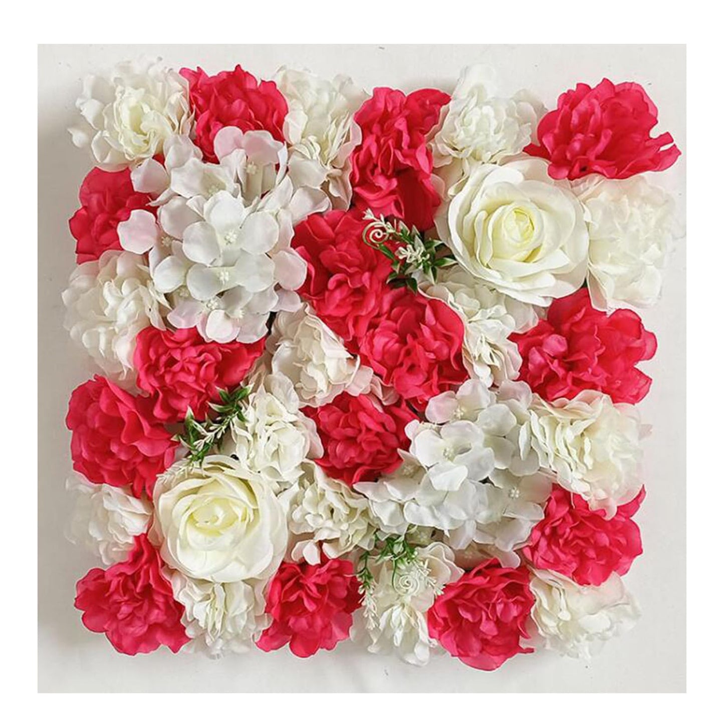 JIIPOREGJ Artificial Flower Wall Panel,3D Flower Wall Décor Backdrop for Wedding Background Party Panels Decoration,35 * 35Cm,20pcs