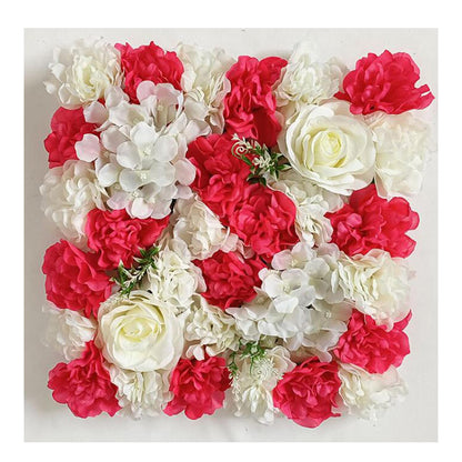 JIIPOREGJ Artificial Flower Wall Panel,3D Flower Wall Décor Backdrop for Wedding Background Party Panels Decoration,35 * 35Cm,20pcs