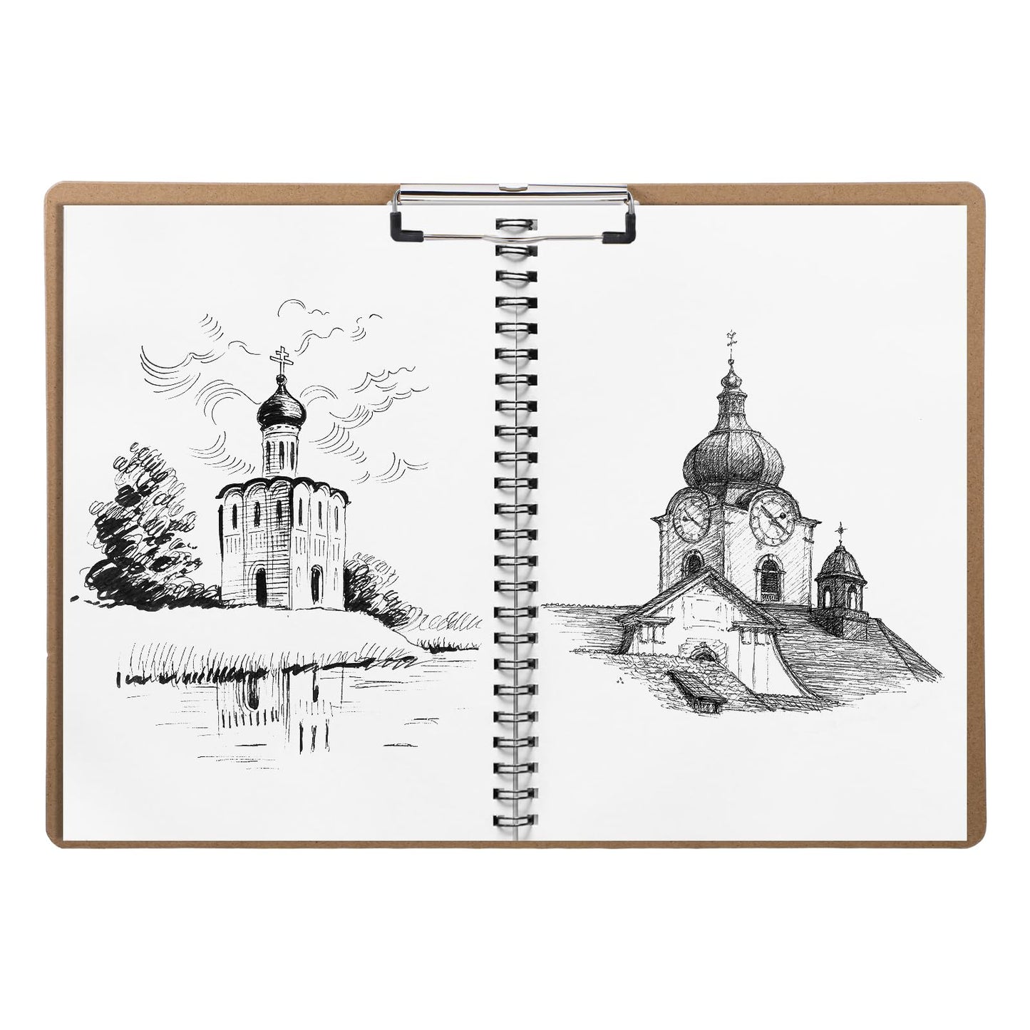 13'' x 17'' Clipboards, 4 PCS A3 Double Clip Hardboard Extra Large Clipboardes, Clipboards Low Profile Clip Art Clipboard Wood Material Drawing Clipboard