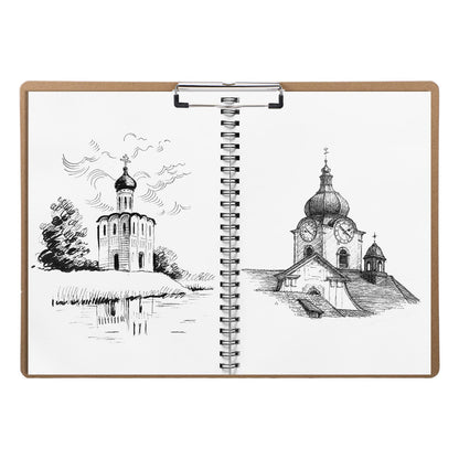 13'' x 17'' Clipboards, 4 PCS A3 Double Clip Hardboard Extra Large Clipboardes, Clipboards Low Profile Clip Art Clipboard Wood Material Drawing Clipboard