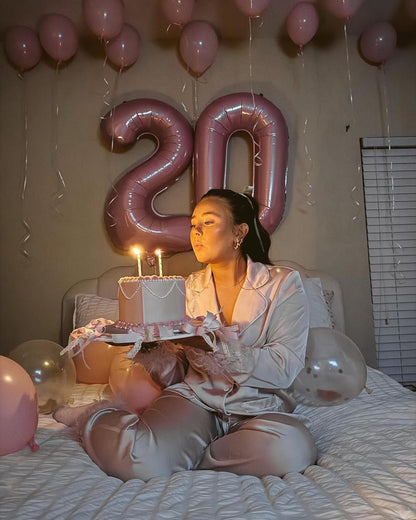Pearlescent Pink Number 3 Balloon - 40 Inch for 3rd Birthday Celebration | Perfect for Girls and Boys