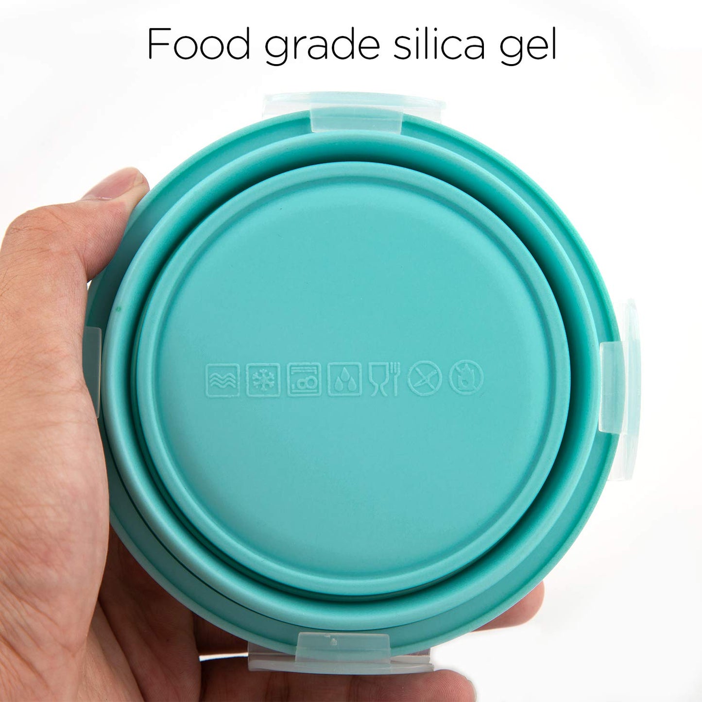 Luter 2 Pieces Collapsible Dog Bowls Silicone Food Water Travel Bowl with Lids Portable Expandable Pet Feeding Watering Cup Dish for Walking Kennels Camping 350ml (12x12x3cm) (Pink & Blue)