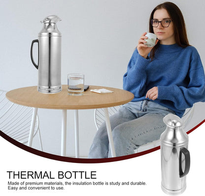 Hemoton 2L Stainless Steel Vacuum Insulated Flask, Thermal Kettle for Hot and Cold Drink, Tea Coffee Dispenser