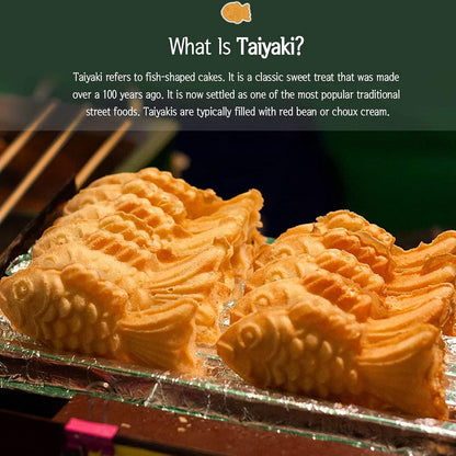 Taiyaki Pan, Fish Shape Waffle Maker, Non-Stick Double Pancake Maker for Home and Commercial Waffles Baking