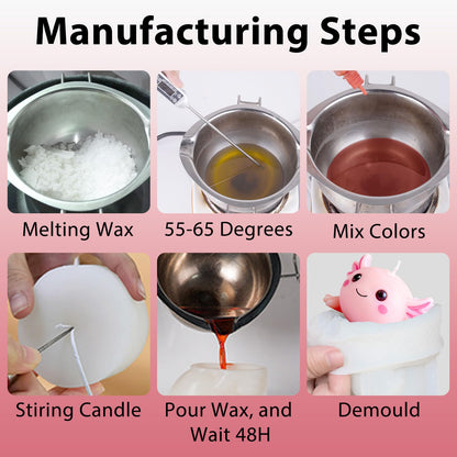 Axolotl Silicone Candle Mold, Animal Candle Mold for Candles Making Resin Casting Aromatherapy Candles Wax, Handmade Wax Soap, Gypsum Clay Home Decoration