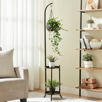 3 Tier Metal Plant Stands, Metal Corner Tall Plant Stands for Multiple Plants, Modern Flower Pot Holder Shelf Display