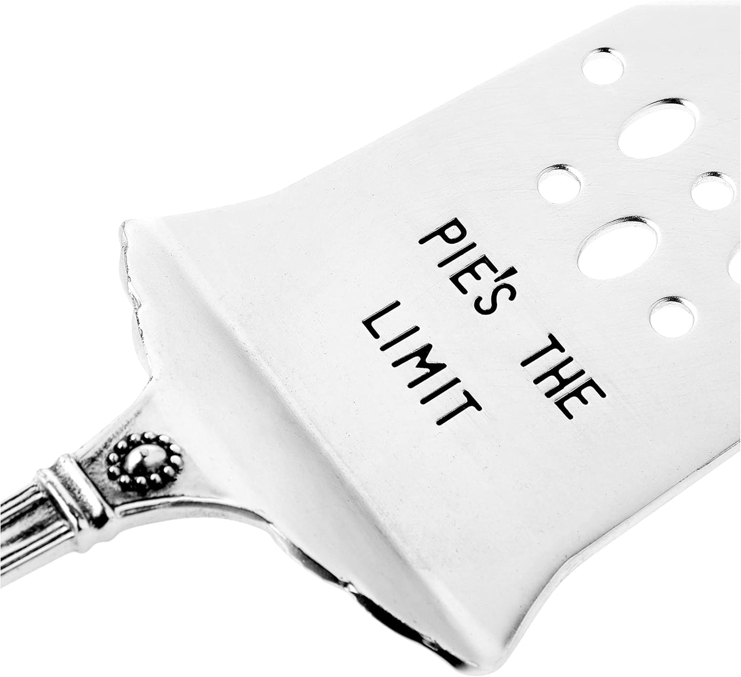 Mud Pie Circa Pie Plate with Server - White/Silver