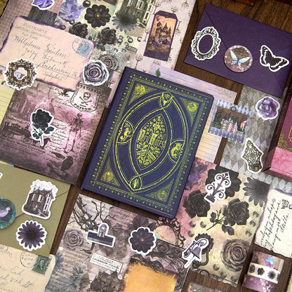 Diuhofart Ultimate Vintage Scrapbook Supplies & Junk Journal Kit - A6 Retro Notebook, Aesthetic Stationery Supplies, Craft Gift Set for Women, Perfect for Journaling & Scrapbooking