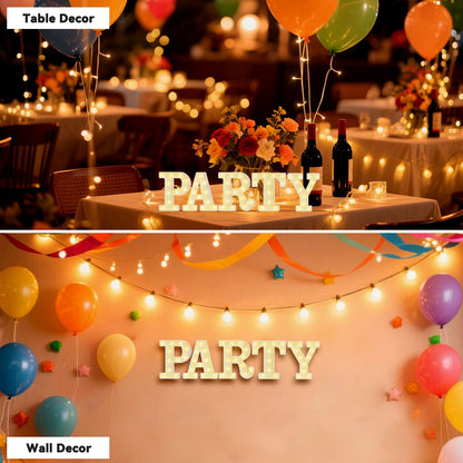 Light Up Letters, LED Letter Lights 26 Alphabet, Diamond Bulb Marquee Light Up Letters, Lighted Letter Sign Night Light for Home Party Wedding Birthday Graduation Decor-D