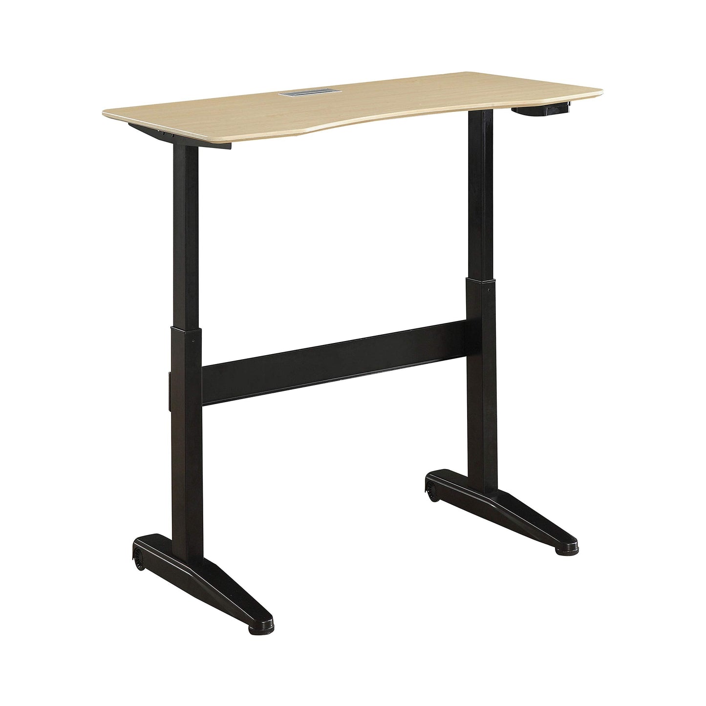 24/7 Shop at Home Rillema Contemporary 48-inch Adjustable Desk, Black