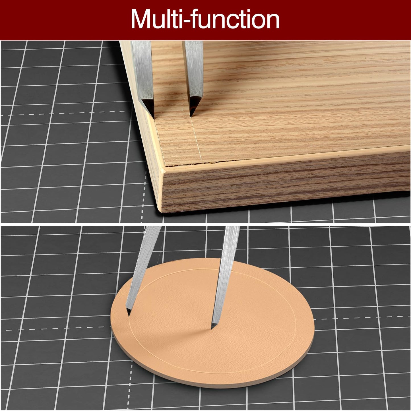 8 inch Alloy Metal Scribe Navigation Divider Scribe , Metal Divider Tool, Woodworking Scribe Machinist Geometry Tool, Divider Leather Work DIY Scribe Tool Drafting Carpenter for Geometry