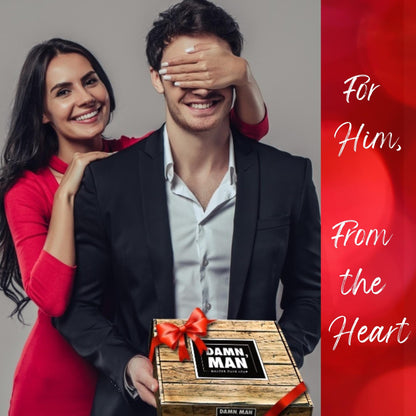 Gourmet Nut Gift Box for Men - 6 Unique Handcrafted Snacks, Ideal Gift for Dad, Birthday, or a Bold Snack Adventure