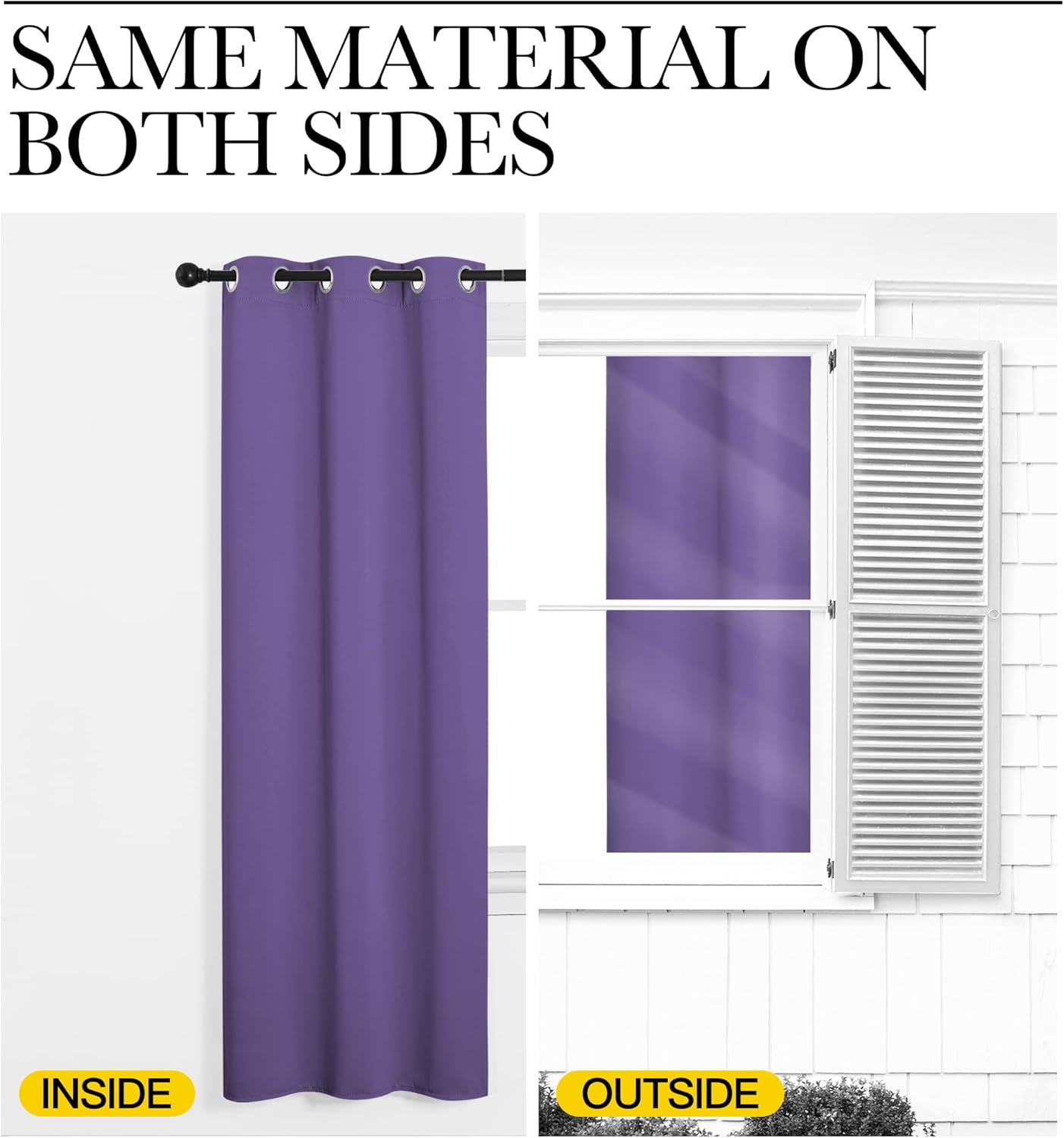NICETOWN Blackout Curtains - Lilac Purple, 102" Long x 55" Wide, 2 Pieces | Sound Reducing, Heat & Cold Blocking Panels for Modern Decor