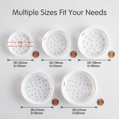5 PCS PP Steamer Baskets+1 Stainless Steel Collapsible Cross Rack(5 Sizes) for Rice Cooker, Kitchen Cookware & Food Draining