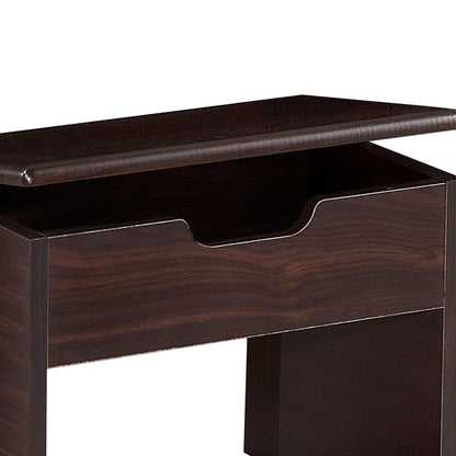24/7 Shop at Home Frega Bedroom Vanity Set, Walnut