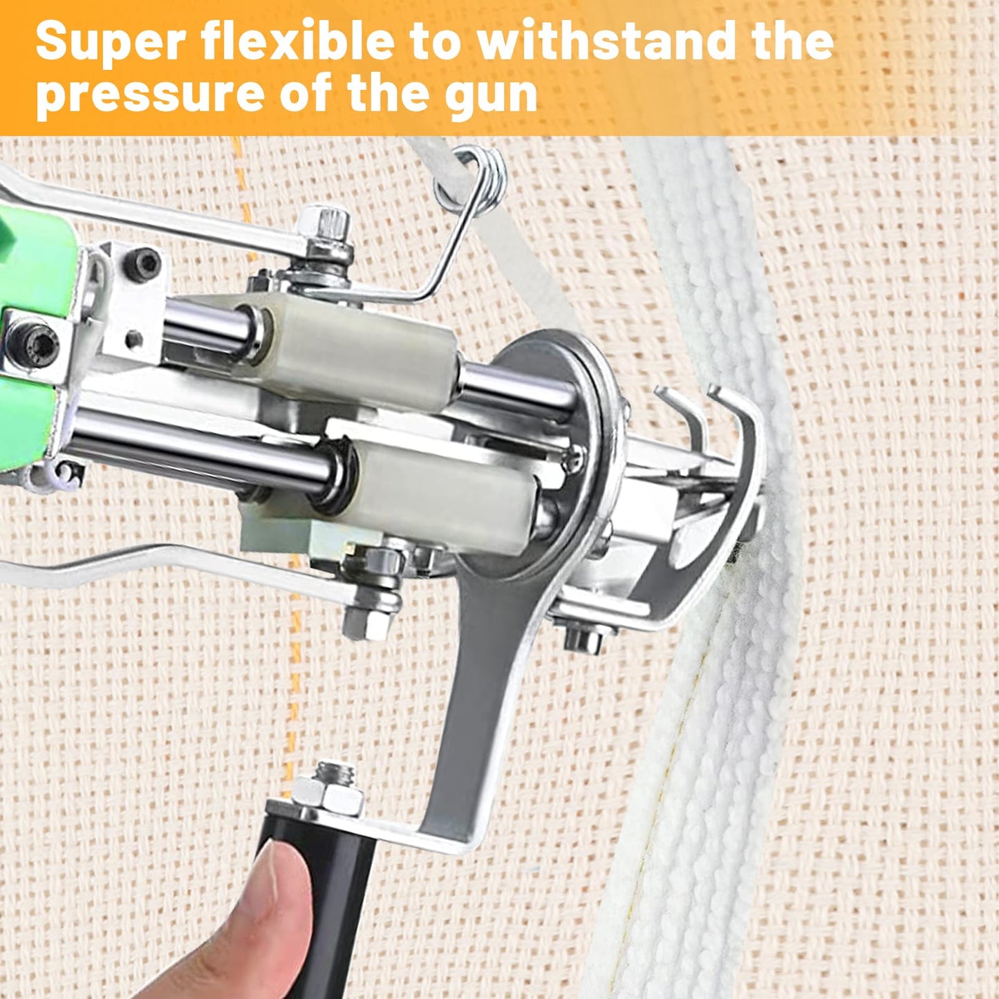 39.4"× 197" Large Overlocking Tufting Cloth with Marked Lines- Primary Monk's Cloth Punch Needle Fabric for DIY Rug-Punch Tufting Gun