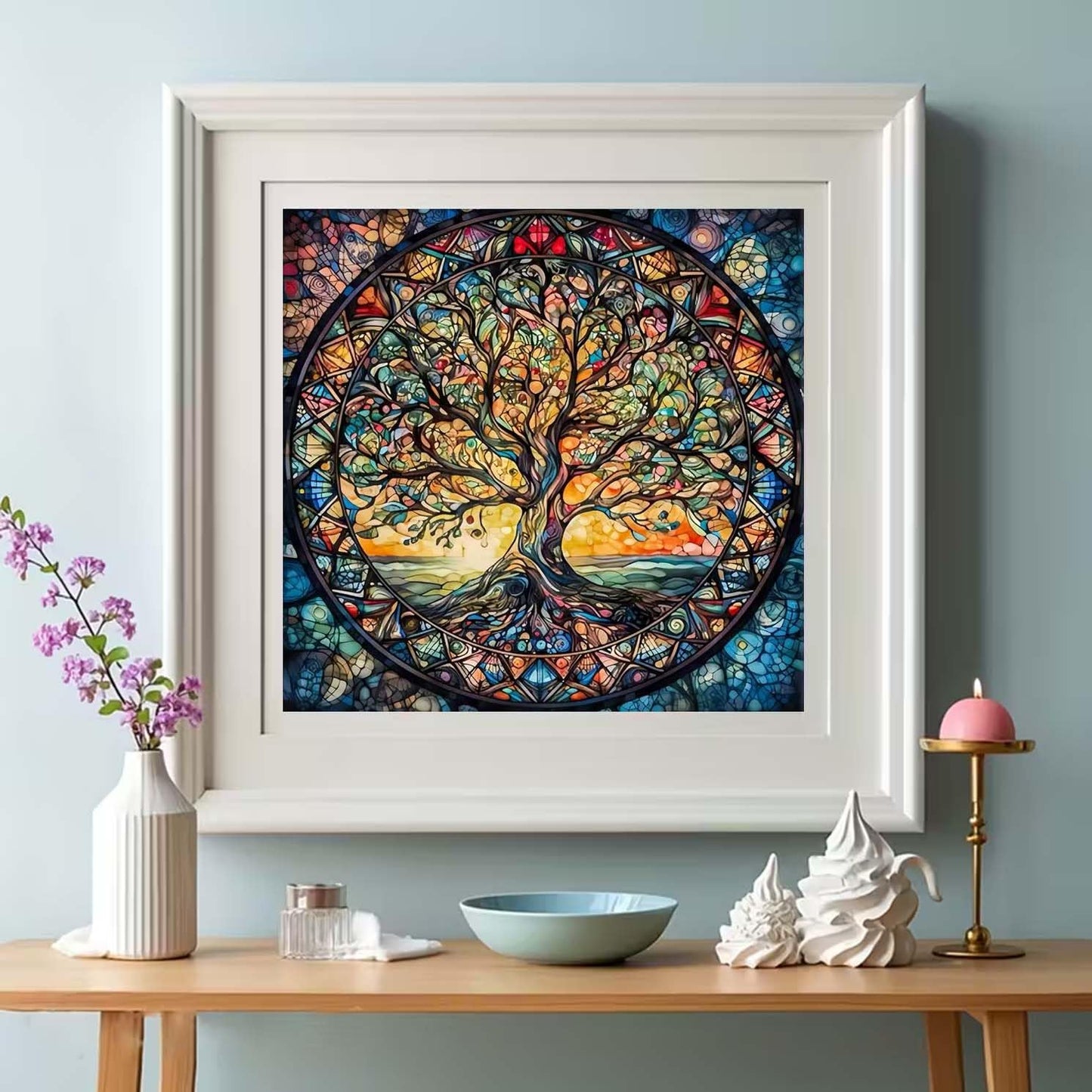 GEMOUJ Tree of Life Diamond Painting Kits for Adults,5D Diamond Art Kits for Adults Beginners,DIY Full Drill Round Paint by Diamonds Dot Art Paintings for Home Wall Decor 13.7 X 13.7 inch