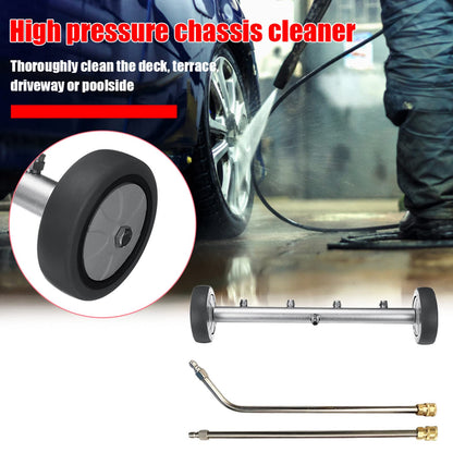 TRELVEX 16-Inch Dual-Purpose Undercarriage Pressure Washer Cleaner,Pressure Washer Surface Cleaner Attachment Water Broom,with 2Pcs ExWands,5000 PSI