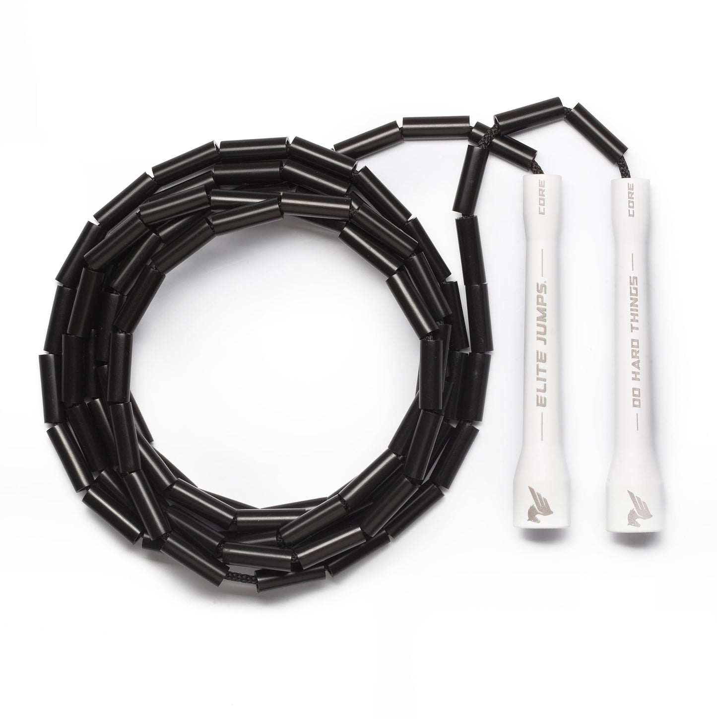 Elite Jumps - Do Hard Things 1” Beaded Jump Ropes - Strong & Durable Materials - Resize & Adjust - Fitness & Cardio Training - Improve Rhythm, Speed, Agility