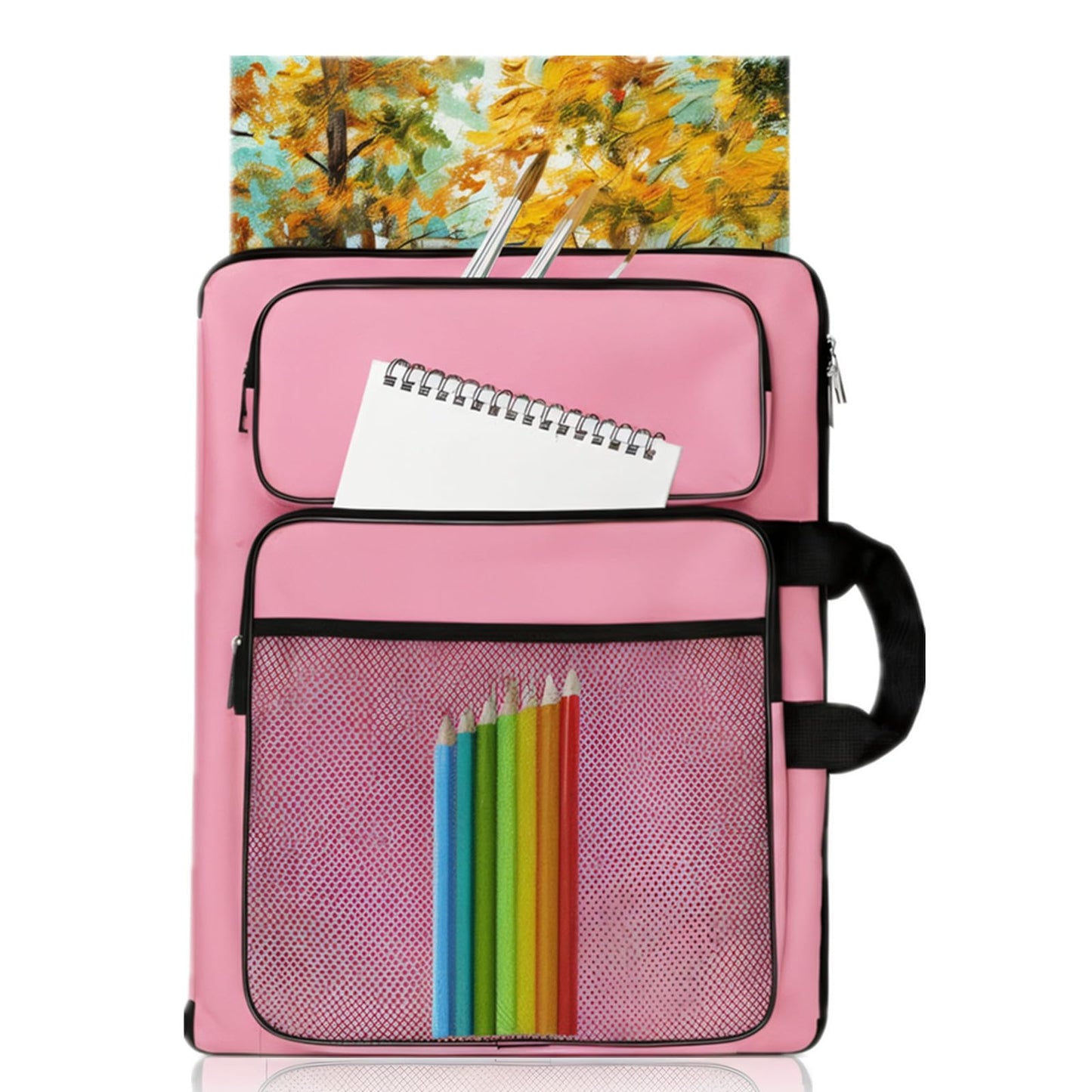 TreochtFUN Art Portfolio Kids Drawing Supply Bag 15 x 18 in for Children Lesson - Artwork Case Storage Sketchbook,Drawing Pencil,Artist Set