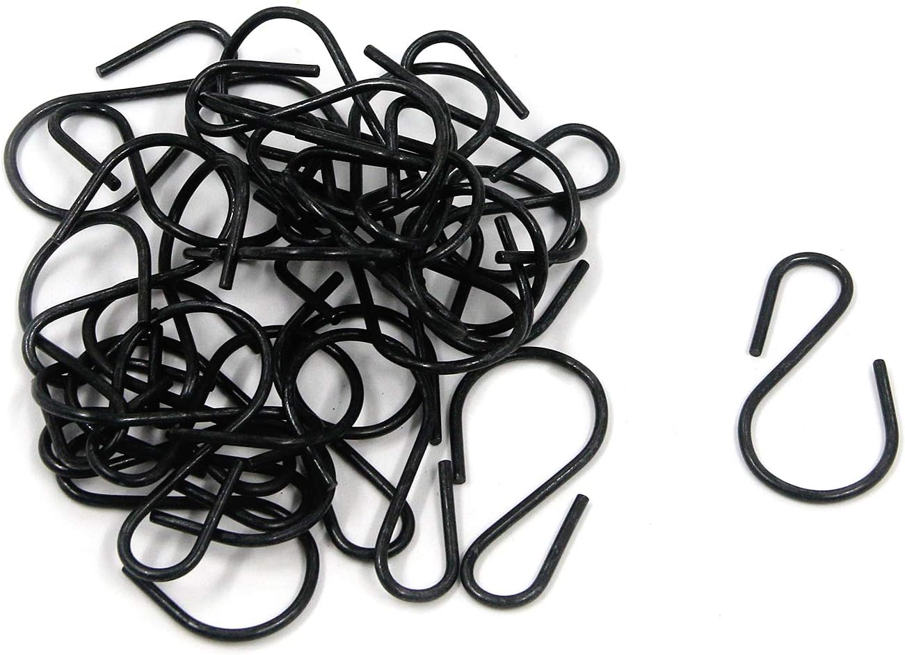 T Tulead 1.73" Length S Hooks, Iron Hanging Hooks Connectors, S-Shaped Hook Hangers, Pack of 30