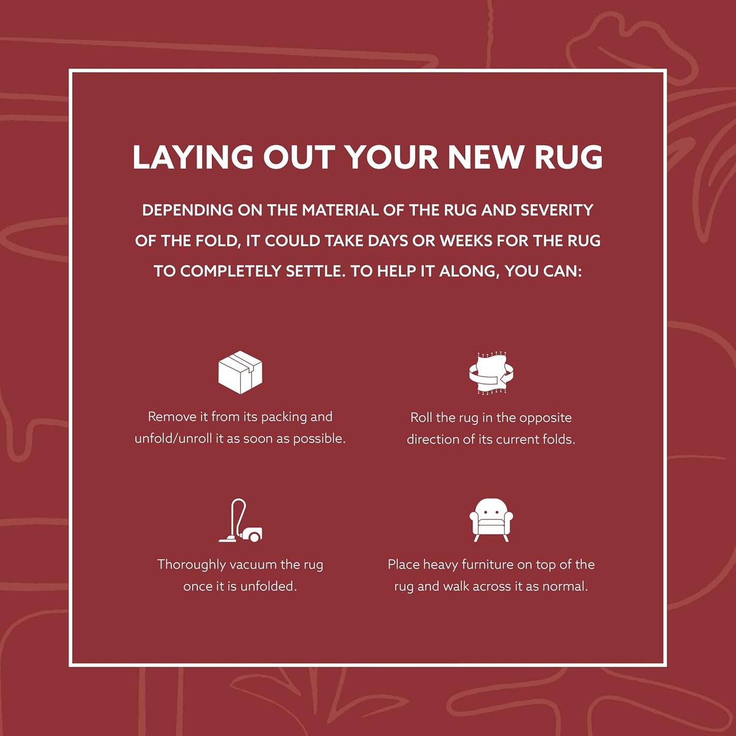 Linon Home Décor Plateau Moore Accent Rug, Ivory & Rust, 2' X 3'