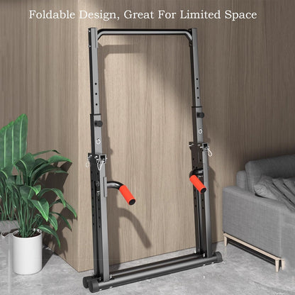 Foldable Power Tower Multifunction Pull Up Bar Dip Station Adjustable Workout Chin Up Bar Strength Training Equipment For Home Gym 1100lbs Support