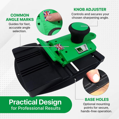 G Sharp Edge Chisel Sharpener - Chisel Sharpening Kit - Sharpens Blades from 3mm to 85mm Wide - Light, Robust and Easily Transported