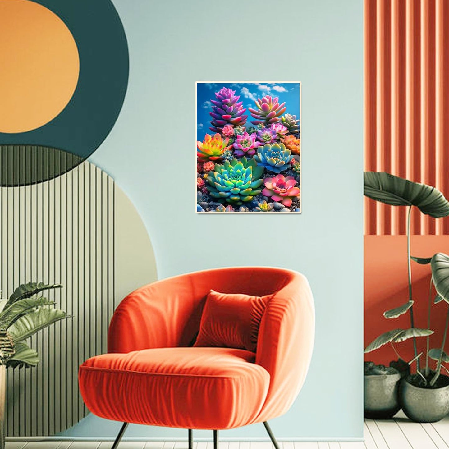 obterie Plant Paint by Numbers Kit for Adults Beginner Succulents Oil Painting Kit Adult Paint by Number Kits on Canvas DIY Painting for Beginners Art by Numbers for Gifts Home Wall Decor 16x20 Inch
